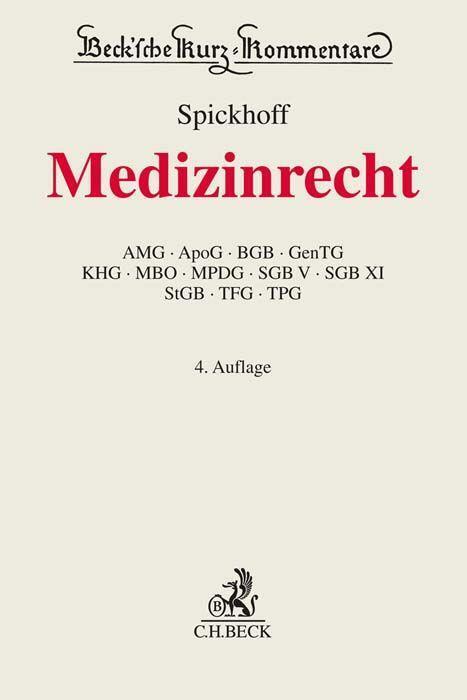 Cover: 9783406788352 | Medizinrecht | Andreas Spickhoff | Buch | Beck Kurzkommentare | 2022