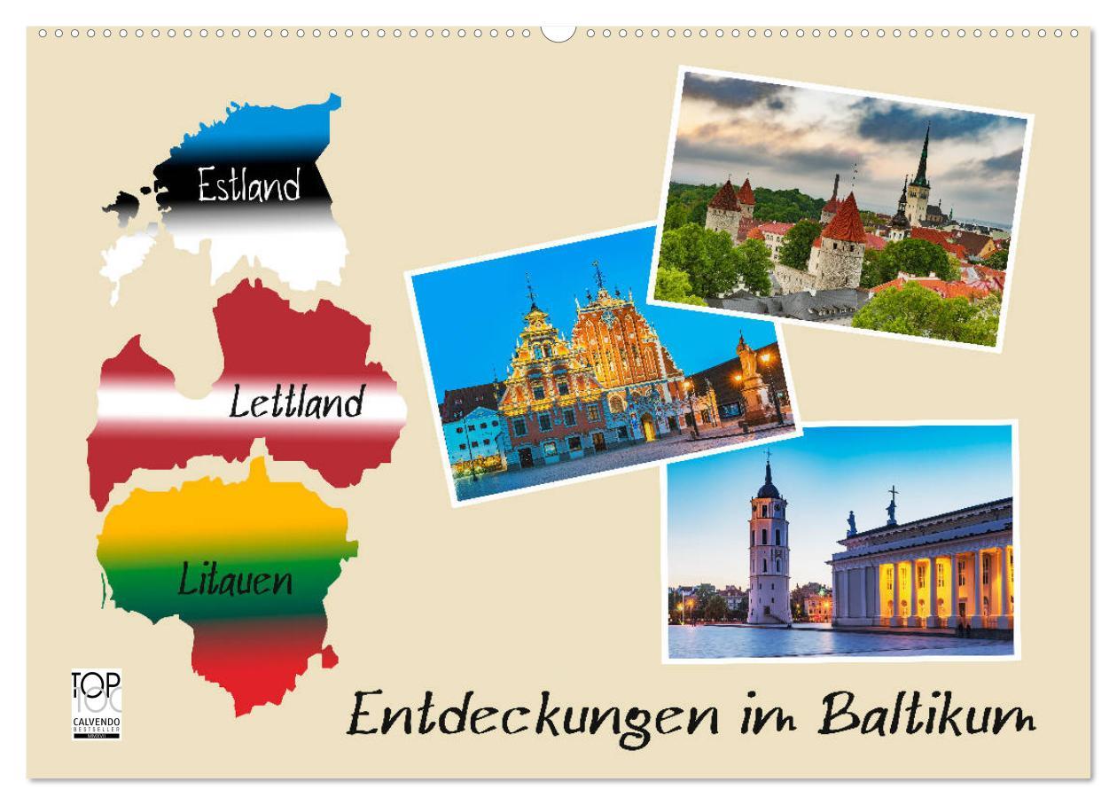 Cover: 9783435423712 | Entdeckungen im Baltikum (Wandkalender 2025 DIN A2 quer), CALVENDO...