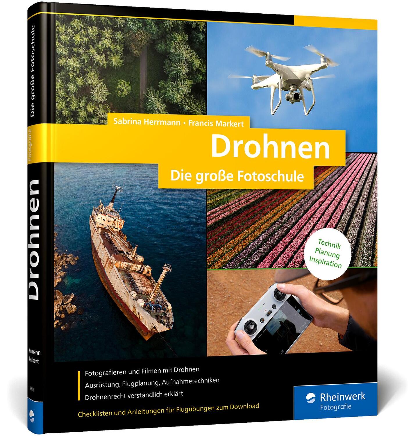 Cover: 9783836293198 | Drohnen | Sabrina Herrmann (u. a.) | Buch | Rheinwerk Fotografie