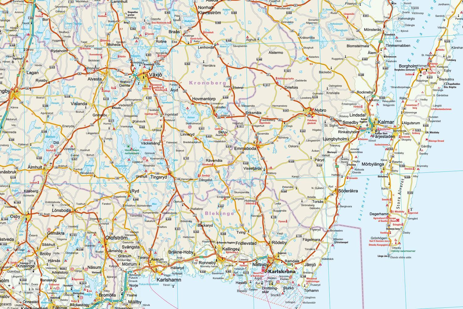 Bild: 9783831773817 | Reise Know-How Landkarte Schweden Süd 1 : 500 000 | (Land-)Karte