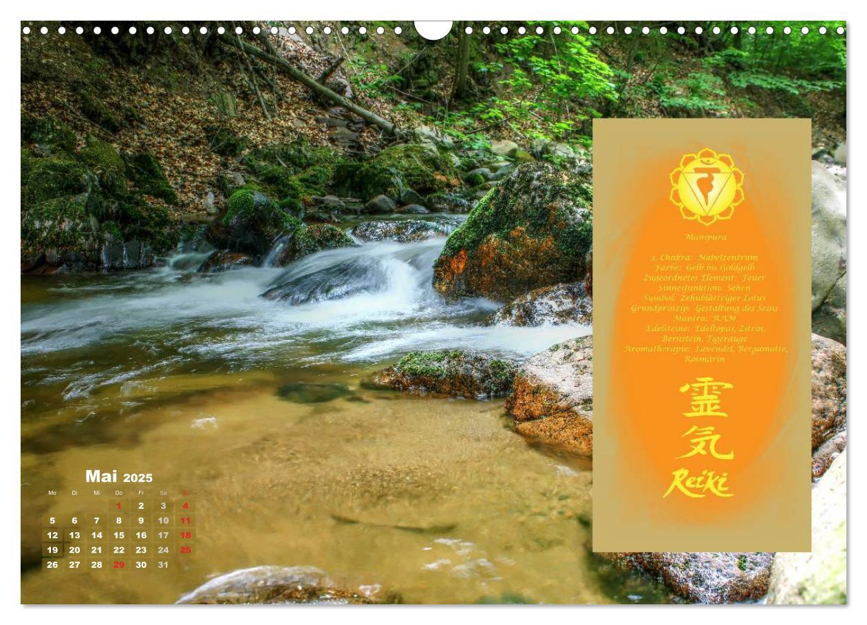 Bild: 9783435602254 | REIKI - Chakrameditation (Wandkalender 2025 DIN A3 quer), CALVENDO...