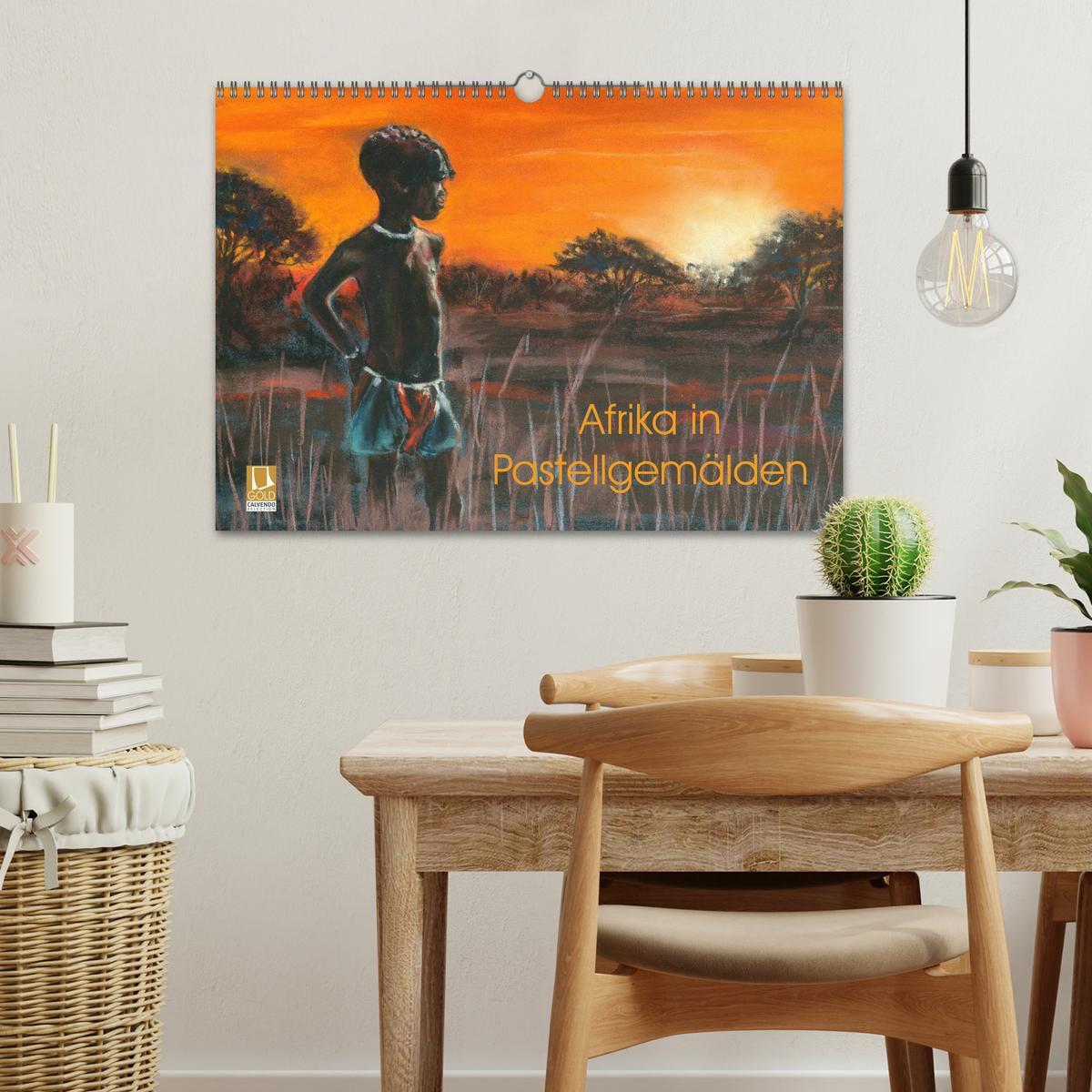 Bild: 9783435494163 | Afrika in Pastellgemälden (Wandkalender 2025 DIN A3 quer), CALVENDO...