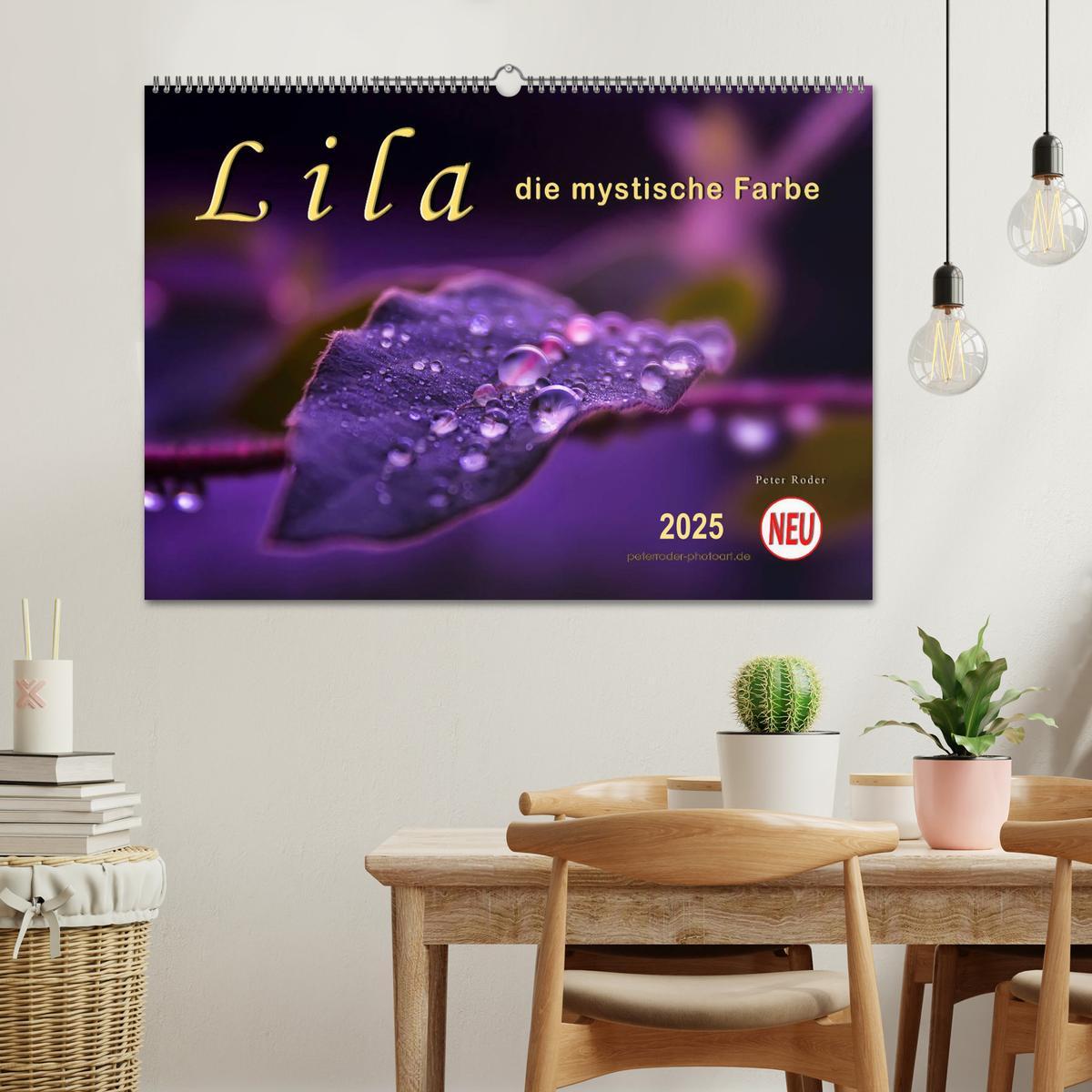 Bild: 9783435496440 | Lila - die mystische Farbe (Wandkalender 2025 DIN A2 quer),...