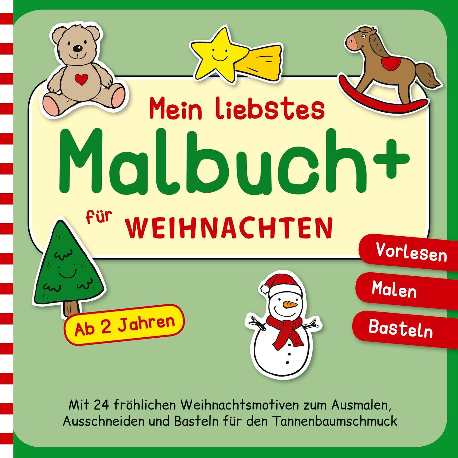 Cover: 9783758309168 | Mein liebstes Malbuch+ für WEIHNACHTEN - Vorlesen, Malen, Basteln