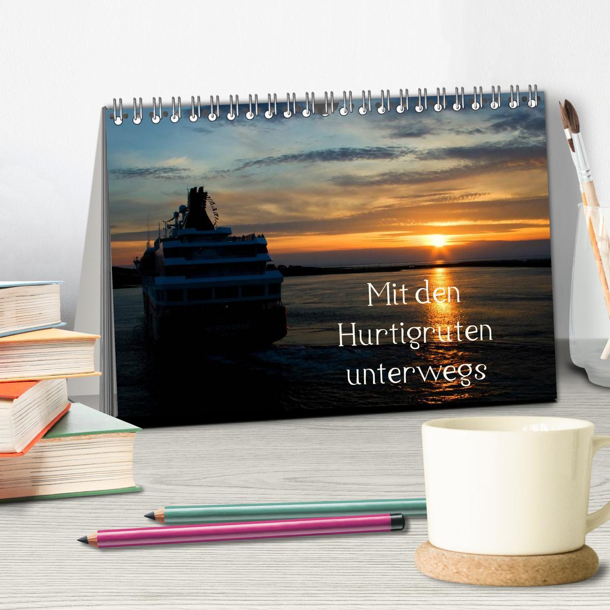 Bild: 9783435791606 | Mit den Hurtigruten unterwegs (Tischkalender 2025 DIN A5 quer),...