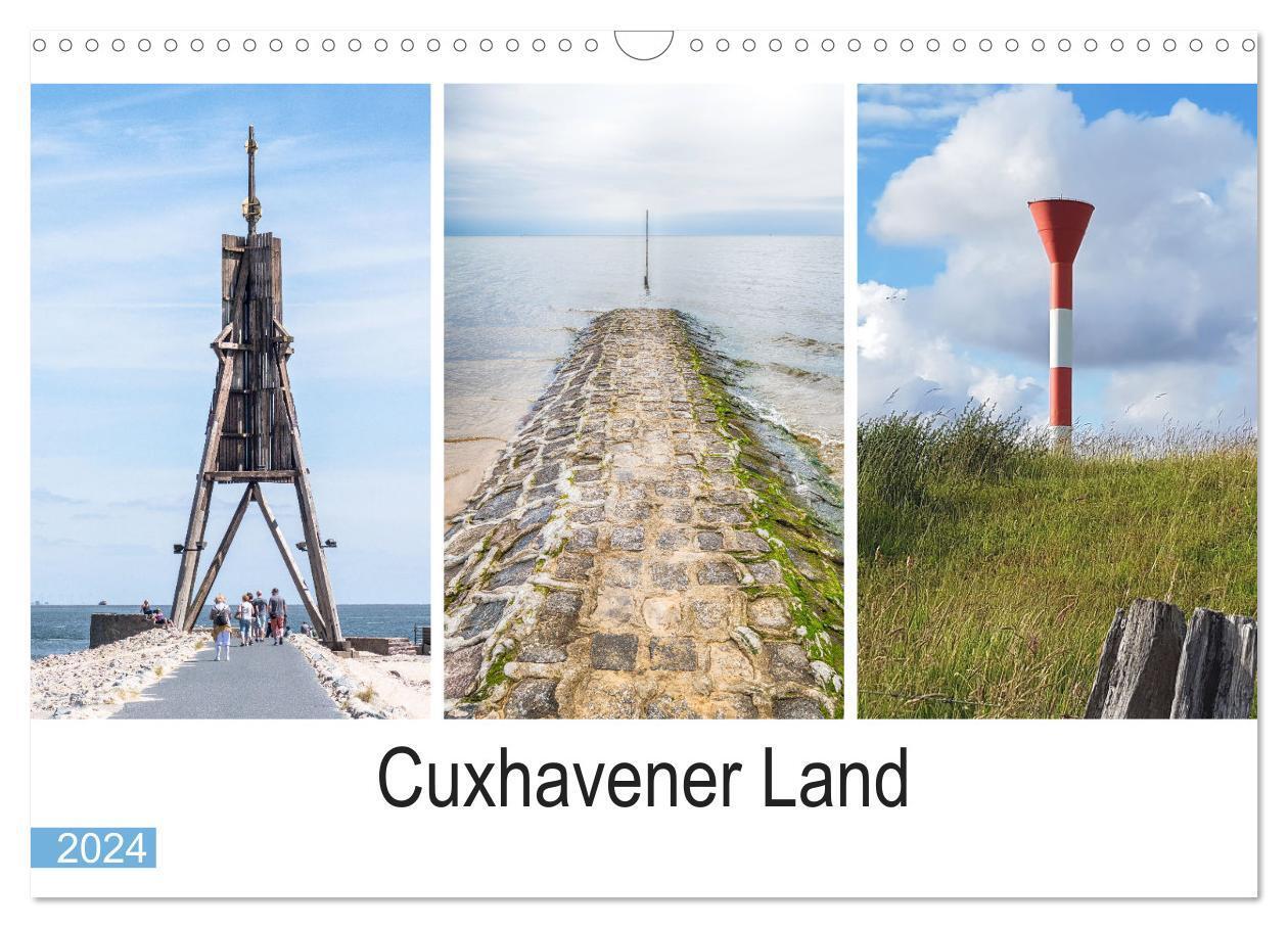 Cover: 9783675550797 | Cuxhavener Land (Wandkalender 2024 DIN A3 quer), CALVENDO...