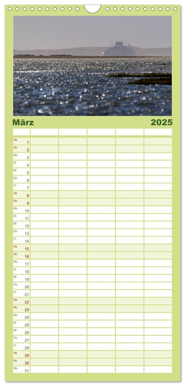 Bild: 9783457119723 | Familienplaner 2025 - Die Insel Römö mit 5 Spalten (Wandkalender,...