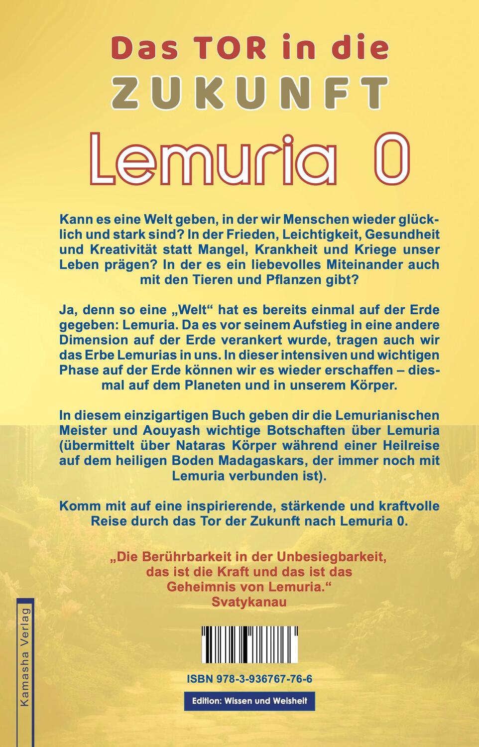 Rückseite: 9783936767766 | Lemuria 0 | Das Tor in die Zukunft | Natara | Taschenbuch | 88 S.