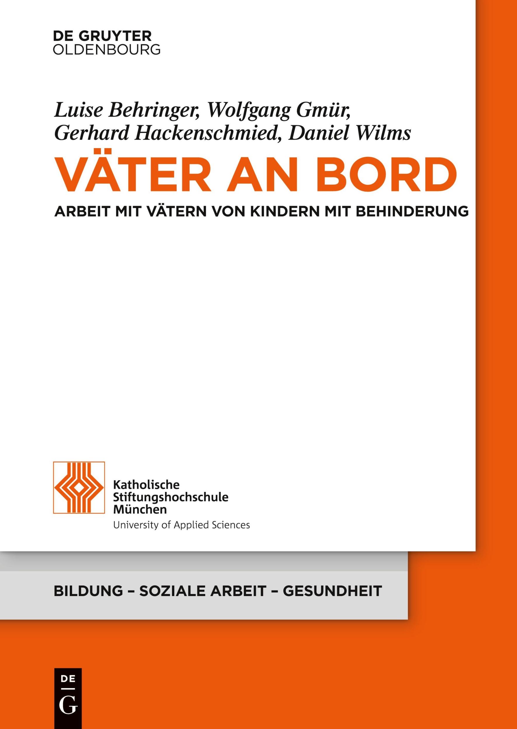 Cover: 9783110662740 | Väter an Bord | Arbeit mit Vätern von Kindern mit Behinderung | Buch