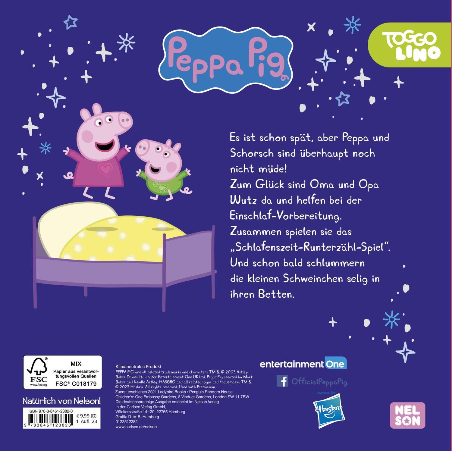 Rückseite: 9783845123820 | Peppa Pig: Träum schön, Peppa! | Buch | Peppa Pig | Deutsch | 2023