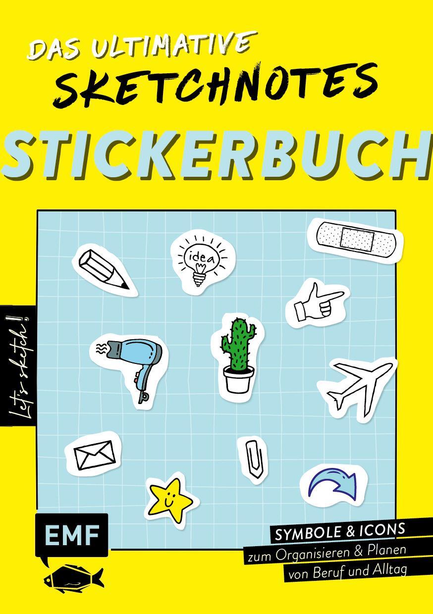 Cover: 9783745904185 | Let's sketch! Das ultimative Sketchnotes-Stickerbuch - Über 600...