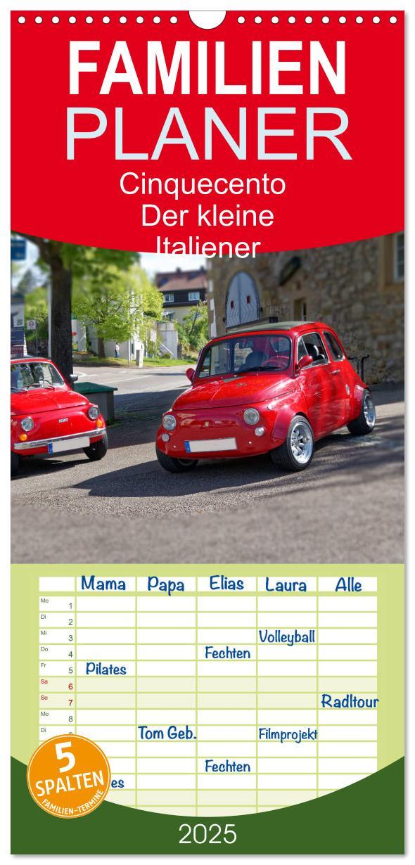 Cover: 9783457113929 | Familienplaner 2025 - Cinquecento Der kleine Italiener - 60 Jahre...