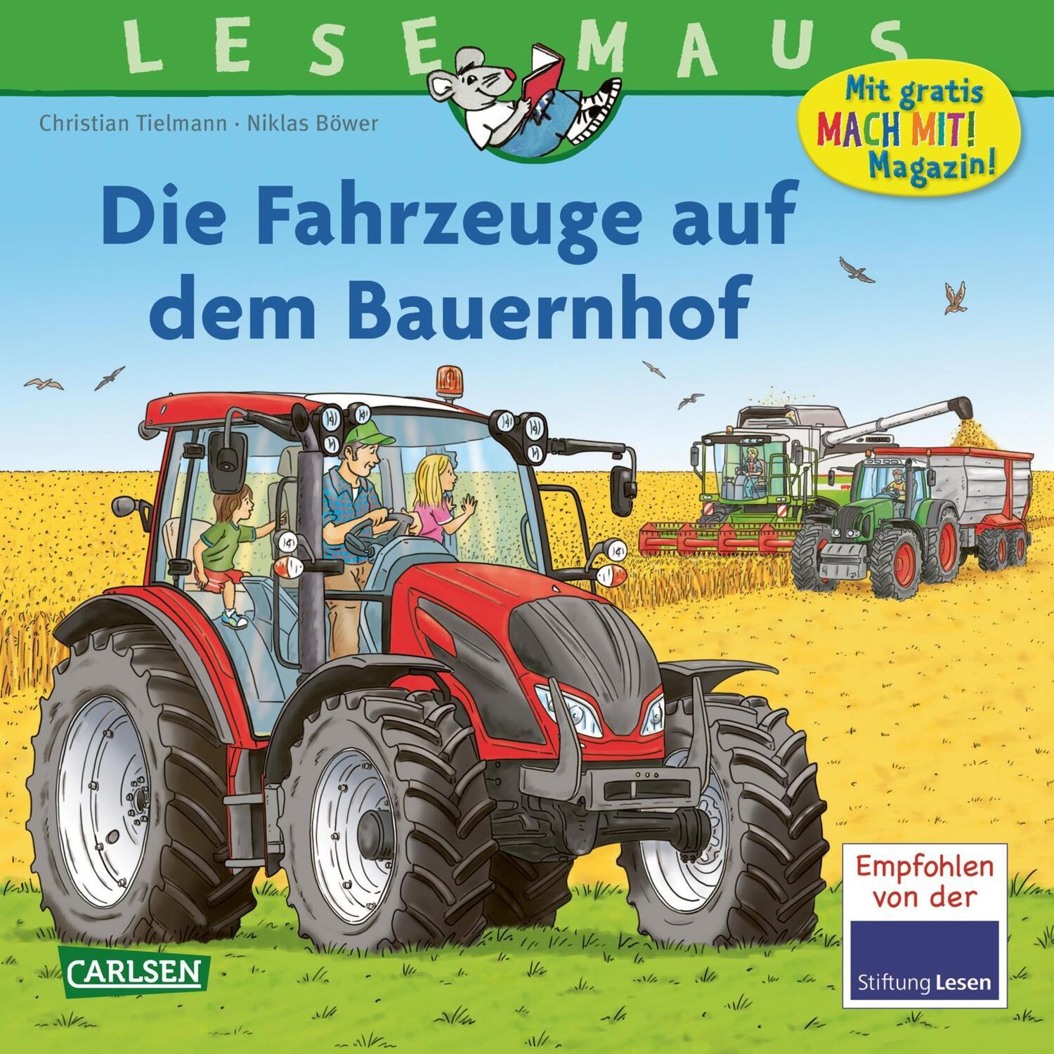 Cover: 9783551085931 | LESEMAUS 187: Die Fahrzeuge auf dem Bauernhof | Christian Tielmann