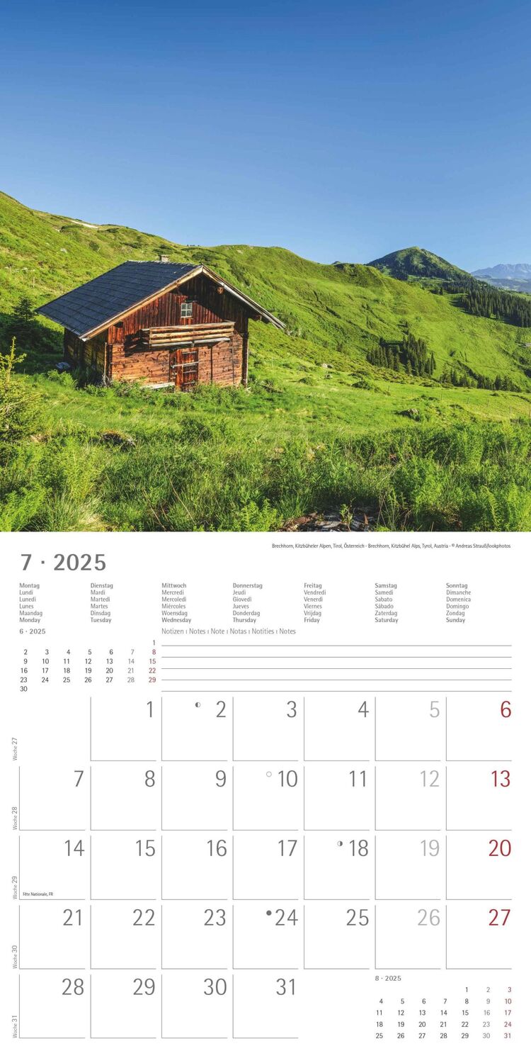 Bild: 4251732340926 | Alpen 2025 - Broschürenkalender 30x30 cm (30x60 geöffnet) -...