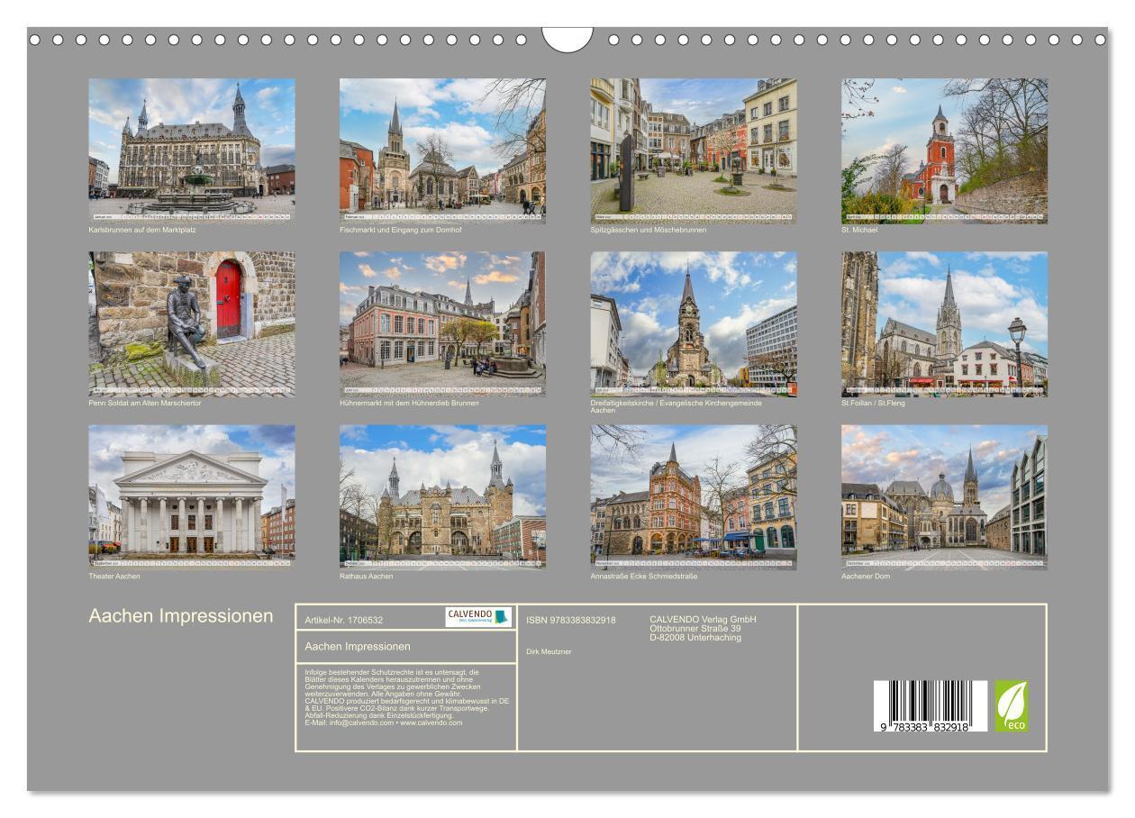 Bild: 9783383832918 | Aachen Impressionen (Wandkalender 2025 DIN A3 quer), CALVENDO...