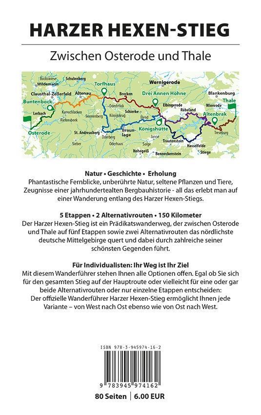 Bild: 9783945974162 | Harzer Hexen-Stieg | Offizieller Wanderführer in beide Richtungen