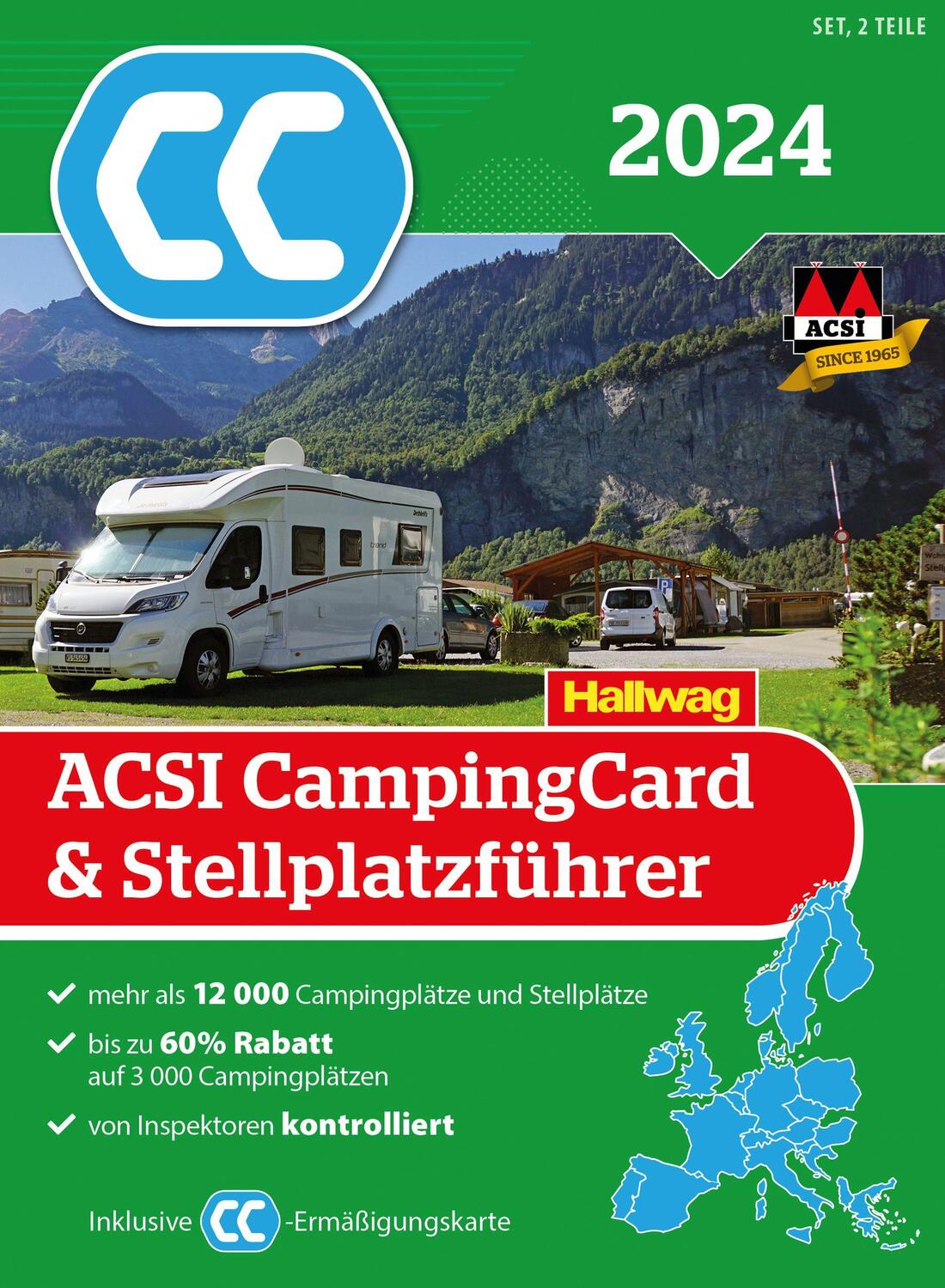 Cover: 9783828310681 | ACSI CampingCard &amp; Stellplatzführer 2024 | Acsi (u. a.) | Taschenbuch
