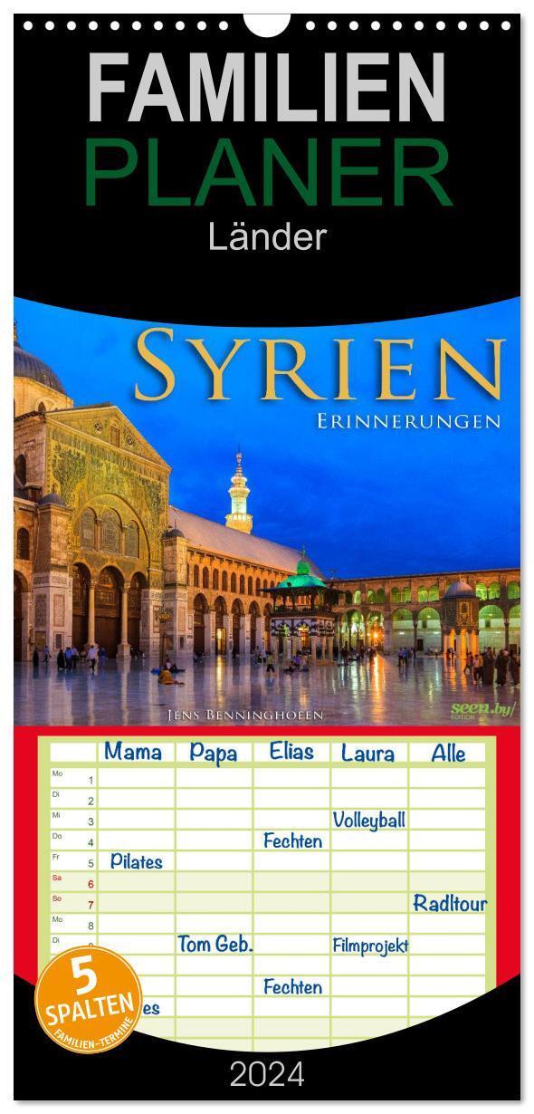 Cover: 9783383078620 | Familienplaner 2024 - Syrien - Erinnerungen mit 5 Spalten...