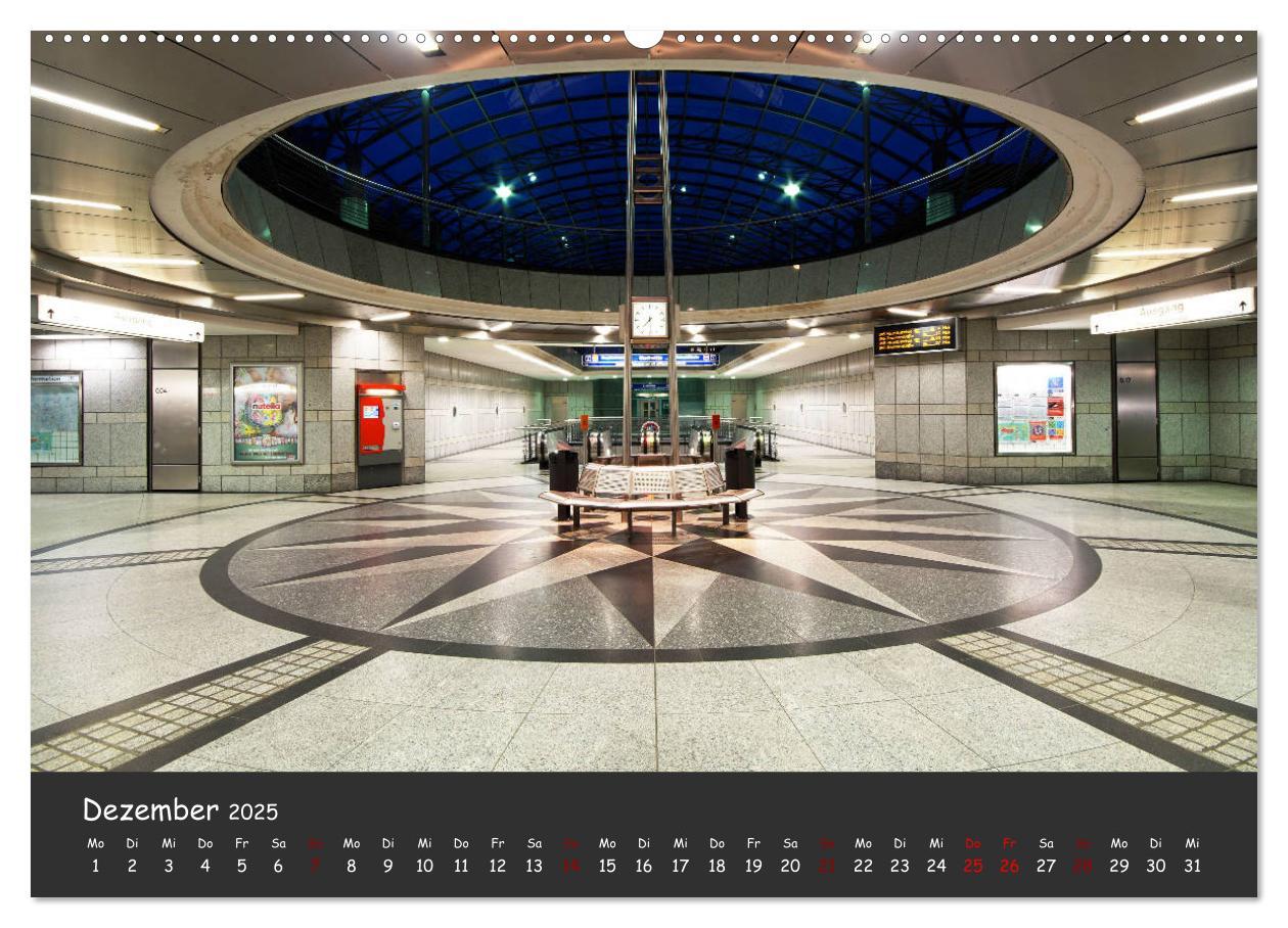 Bild: 9783435317141 | U-Bahn-Stationen des Westens (Wandkalender 2025 DIN A2 quer),...