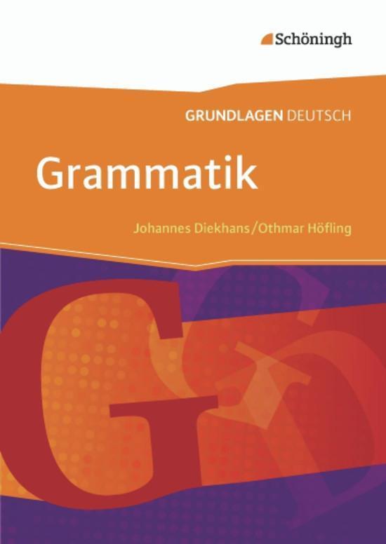 Cover: 9783140251433 | Grundlagen Deutsch. Grammatik. Neubearbeitung | Diekhans (u. a.)