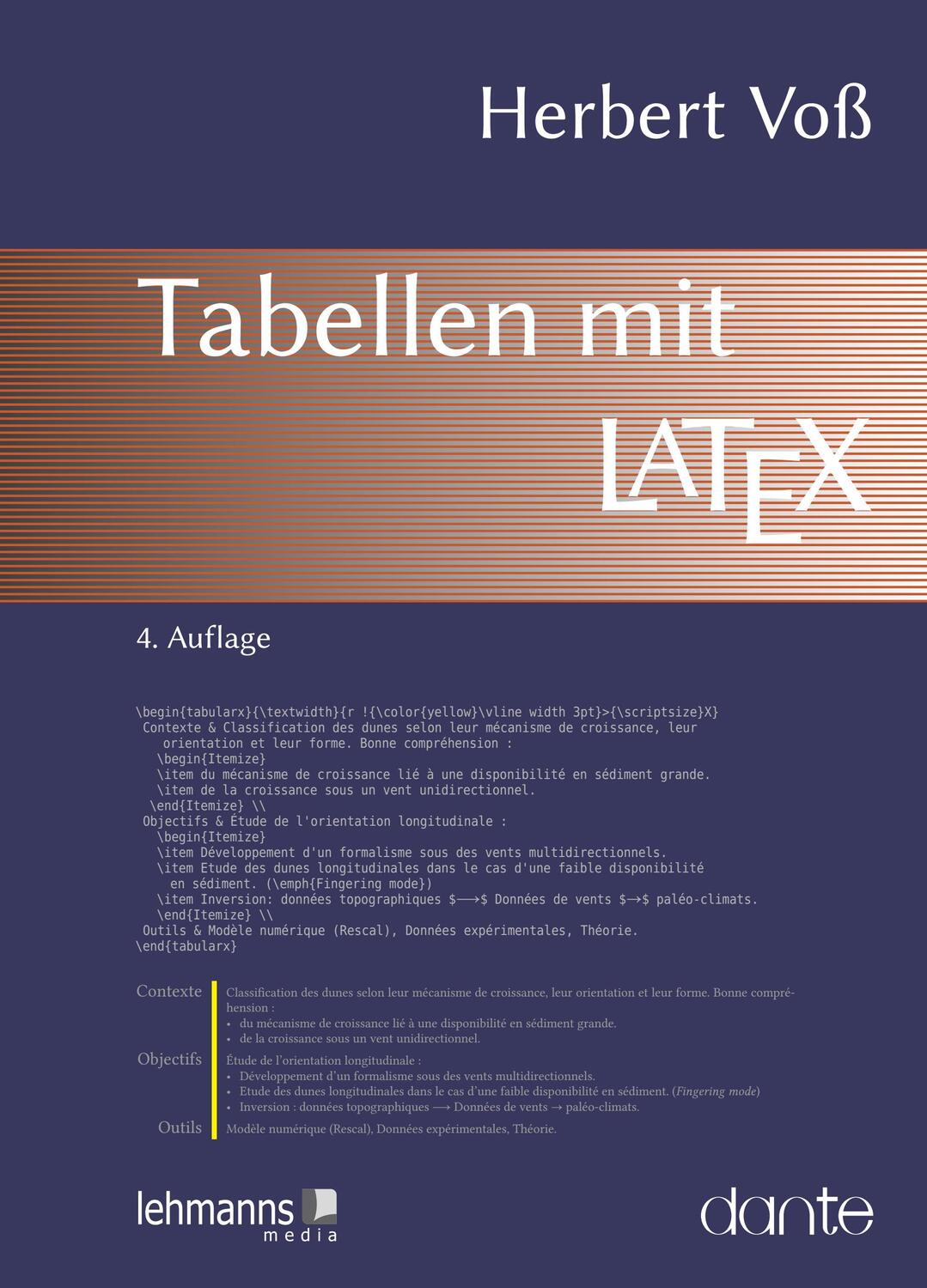 Cover: 9783965433779 | Tabellen mit LaTeX | Herbert Voß | Taschenbuch | Deutsch | 2023