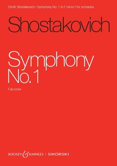 Cover: 9783940982940 | Sinfonie Nr. 1 | op. 10. Orchester. Studienpartitur. | Schostakowitsch
