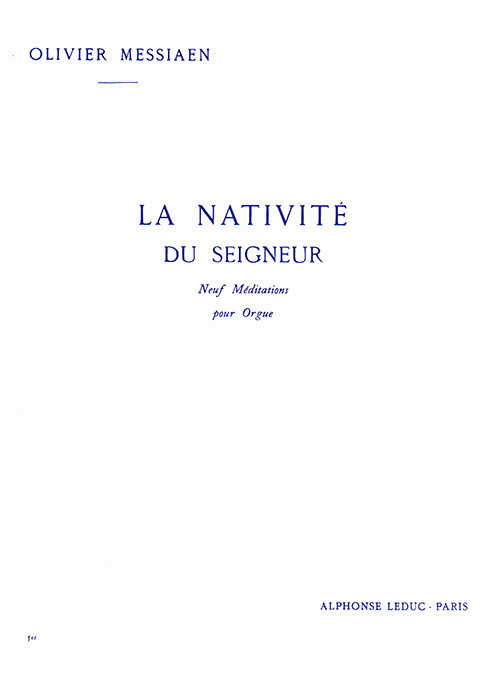 Cover: 9790046192661 | La nativité du Seigneur vol.1 9 Méditations pour orgue | Messiaen
