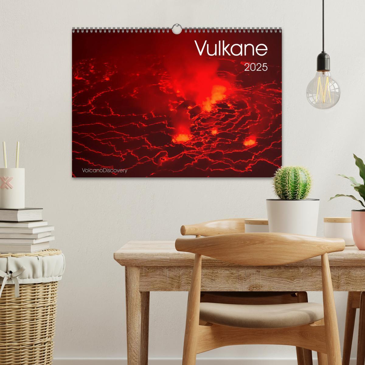 Bild: 9783435188413 | Vulkane 2025 (Wandkalender 2025 DIN A3 quer), CALVENDO Monatskalender