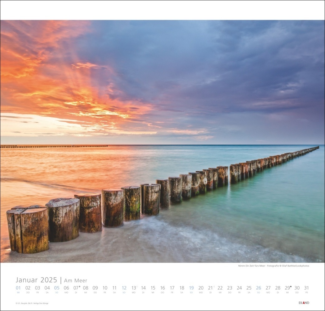 Bild: 9783964023094 | Am Meer Edition Kalender 2025 - Sand, Wind und Wellen | Kalender