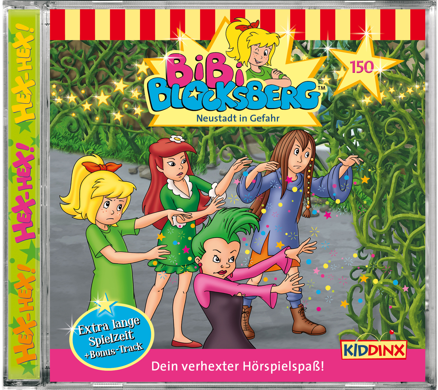 Cover: 4001504256500 | Folge 150:Neustadt in Gefahr(Jubiläumshörspiel) | Bibi Blocksberg | CD