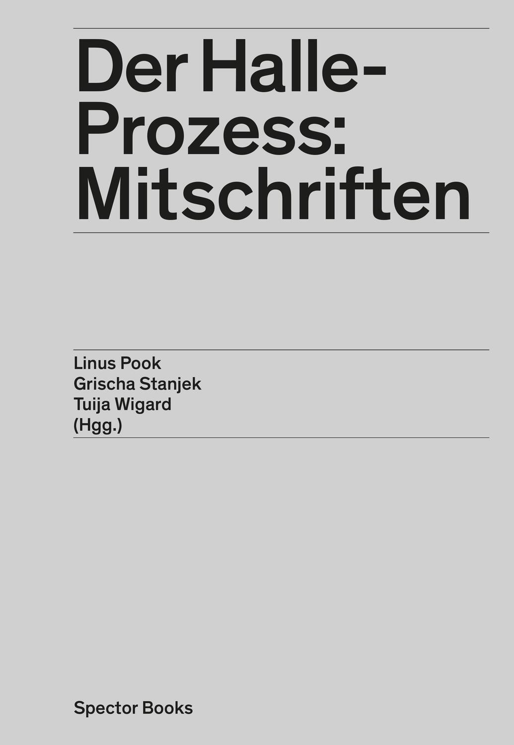 Cover: 9783959055017 | Der Halle-Prozess: Mitschriften | Linus Pook (u. a.) | Buch | 900 S.