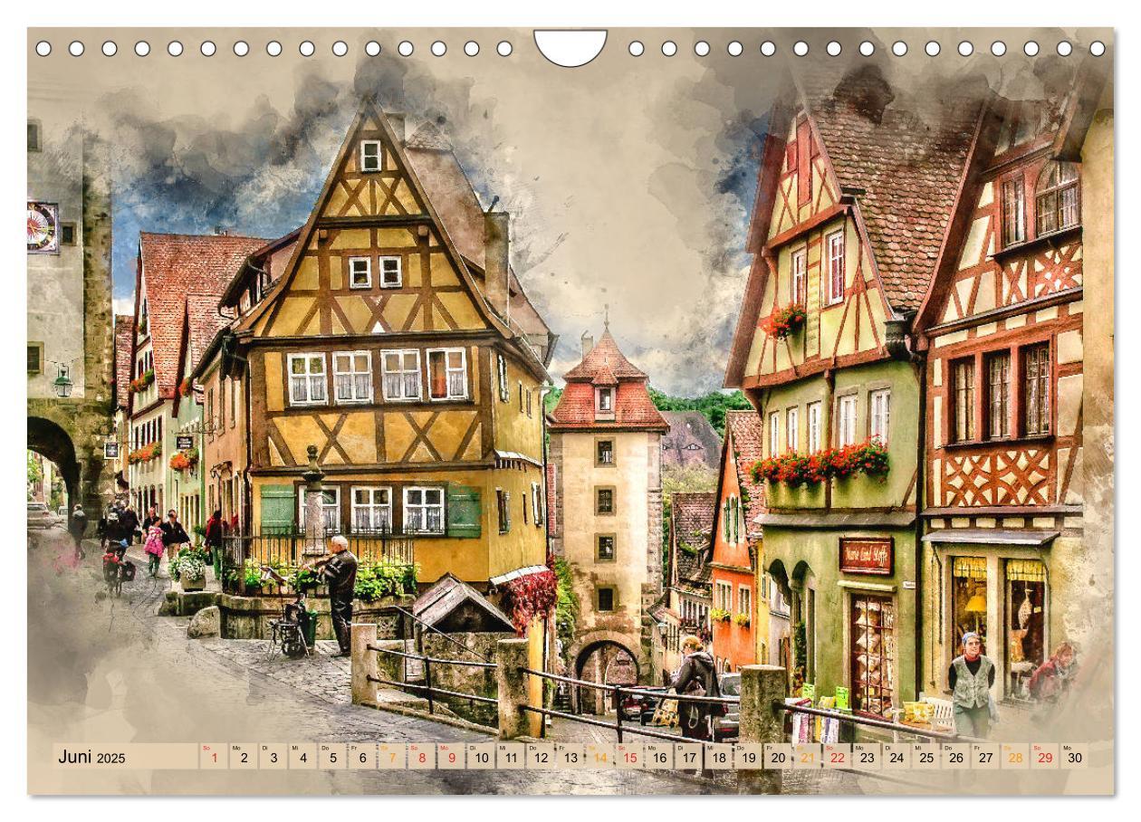 Bild: 9783435410132 | Romantische Städte - Rothenburg ob der Tauber (Wandkalender 2025...