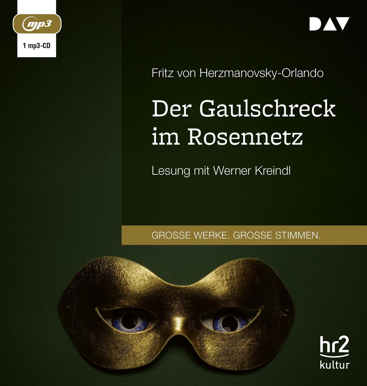 Cover: 9783742428134 | Der Gaulschreck im Rosennetz | Lesung mit Werner Kreindl (1 mp3-CD)