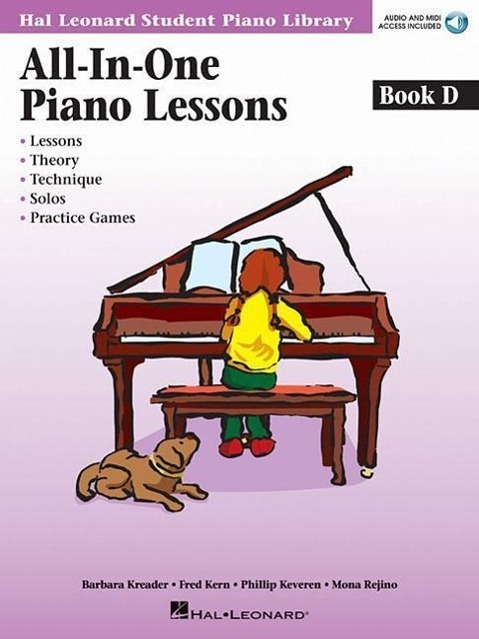 Cover: 884088557720 | All-In-One Piano Lessons - Book D (Book/Online Audio) | Kern (u. a.)