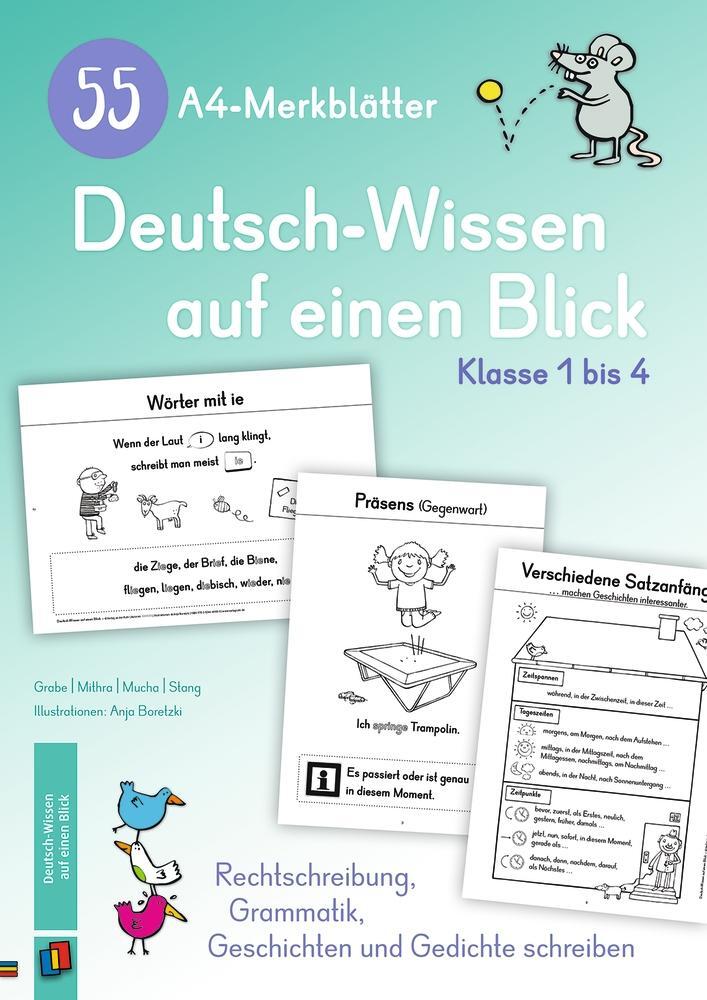 Cover: 9783834640000 | 55 A4-Merkblätter Deutsch-Wissen auf einen Blick - Klasse 1 bis 4