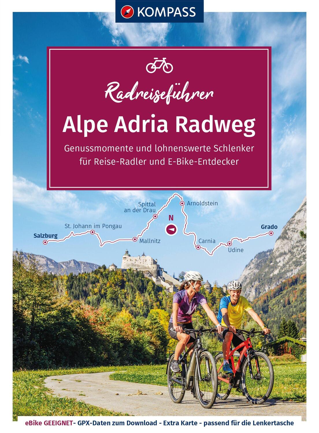 Cover: 9783991213253 | KOMPASS Radreiseführer Alpe Adria Radweg | KOMPASS-Karten GmbH | Buch