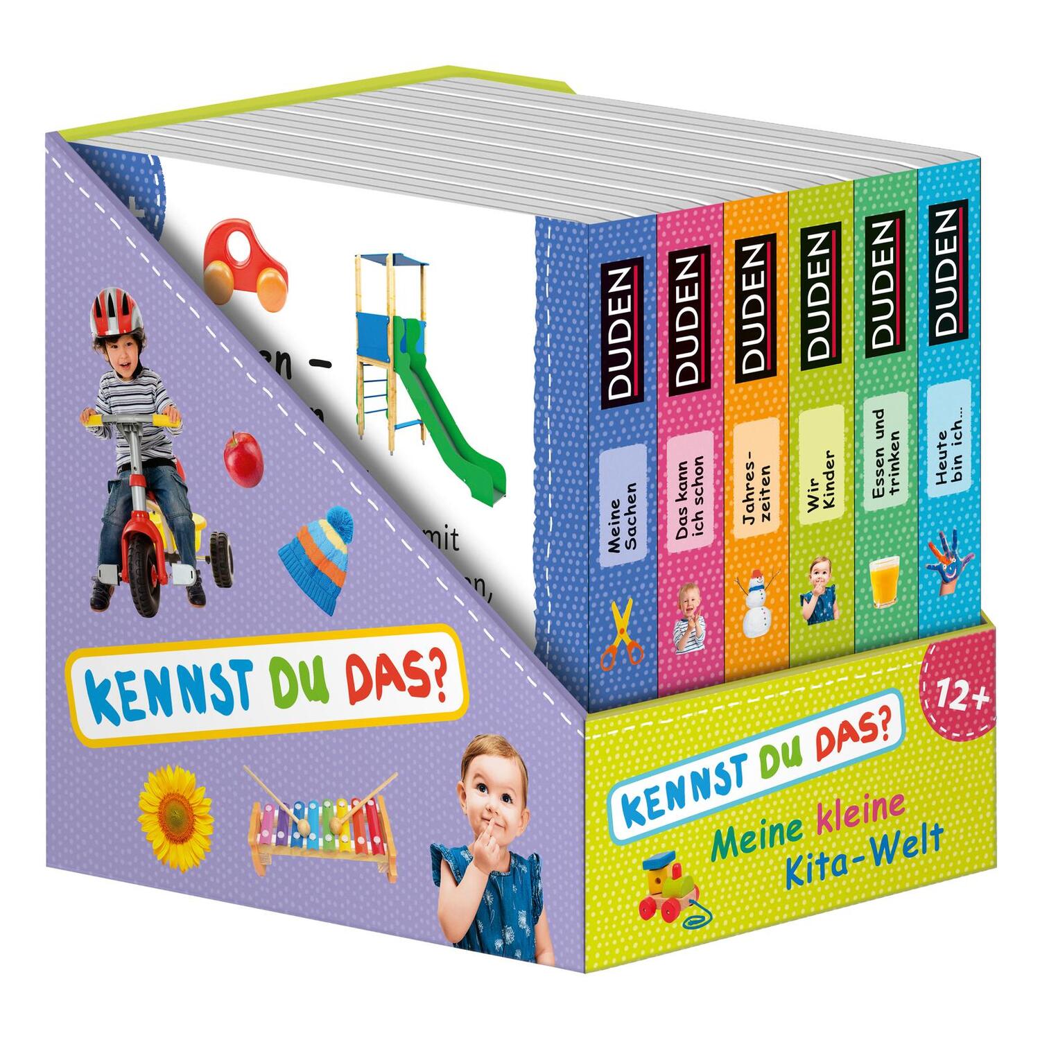 Cover: 9783737334457 | Duden 12+: Meine kleine Kita-Welt (Würfel) | 6 Mini-Bücher | Buch