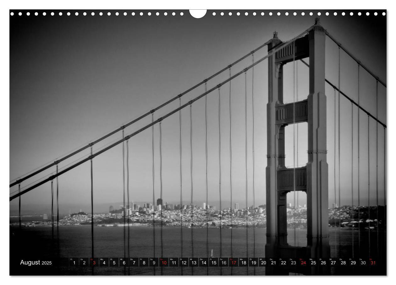 Bild: 9783435580965 | SAN FRANCISCO Monochrome Ansichten (Wandkalender 2025 DIN A3 quer),...