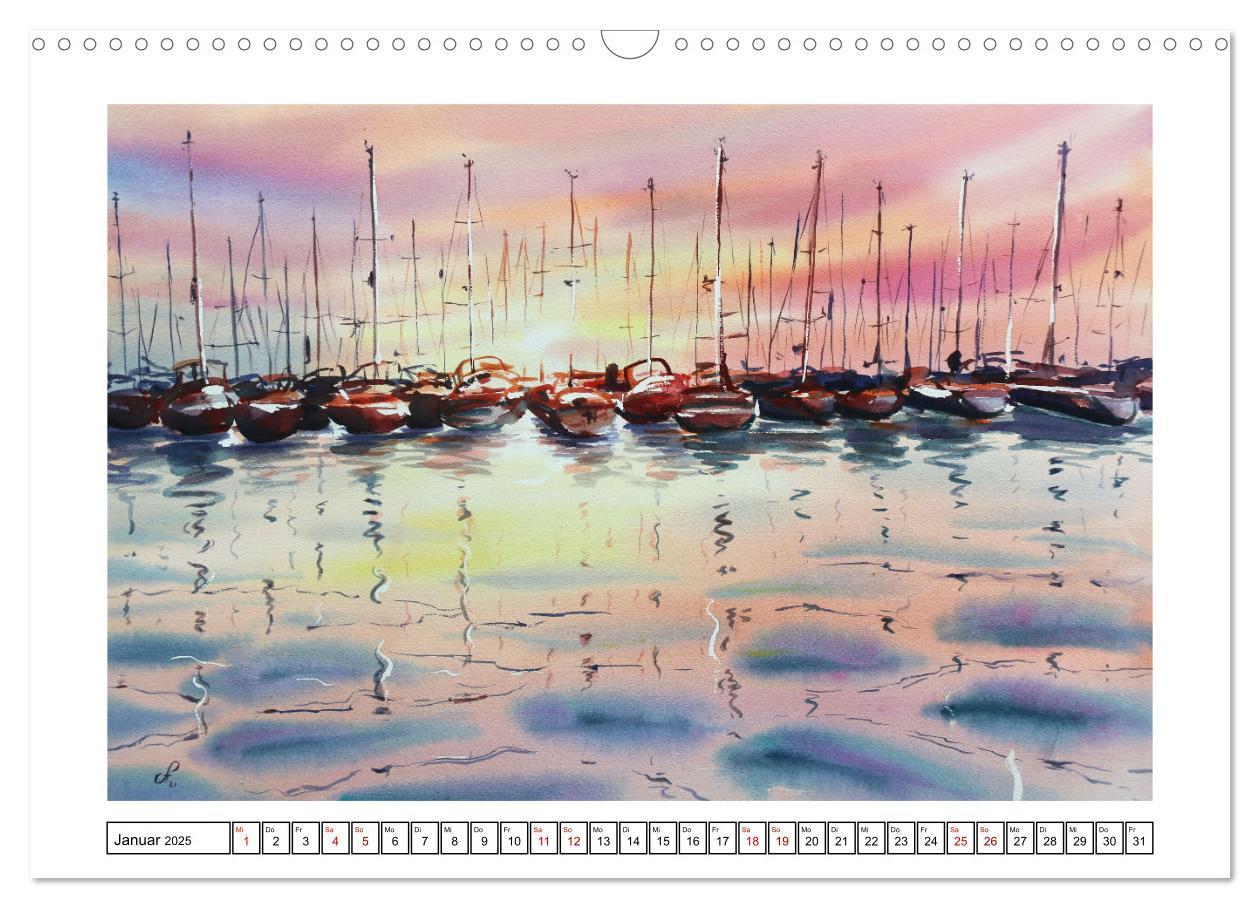 Bild: 9783383980626 | Norddeutschland in Aquarell (Wandkalender 2025 DIN A3 quer),...