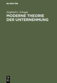 Cover: 9783486221831 | Moderne Theorie der Unternehmung | Nachw. v. Oliver E. Williamson