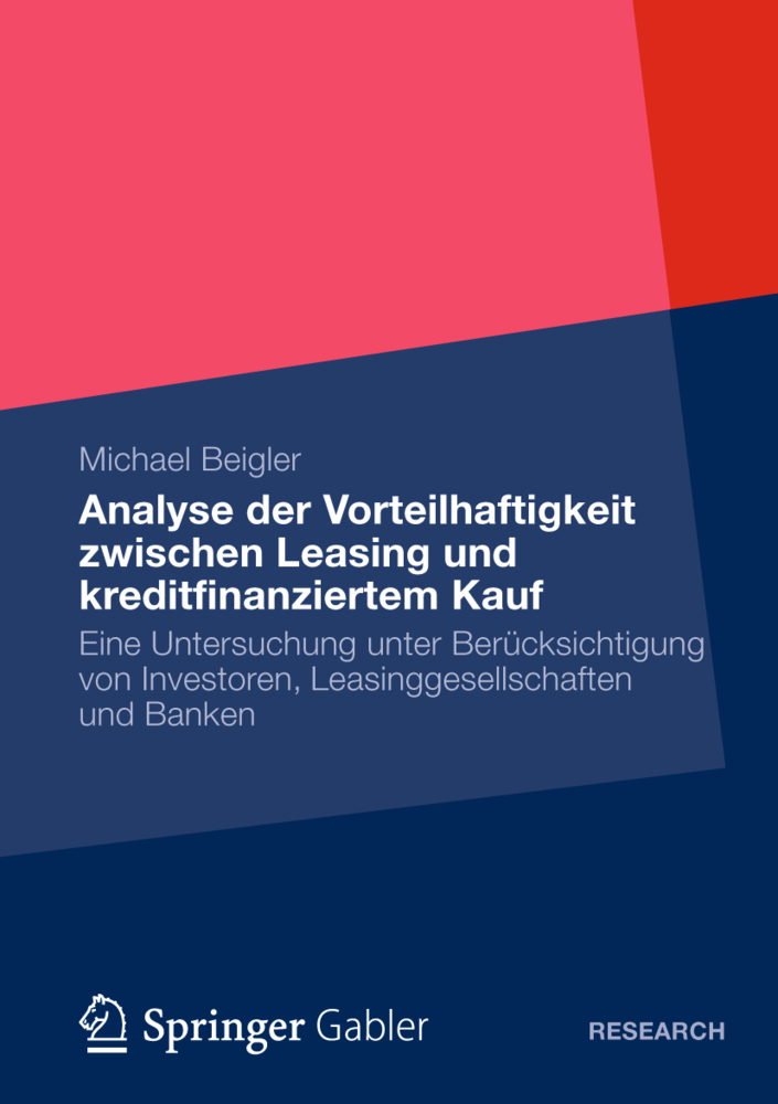 Cover: 9783834931856 | Analyse der Vorteilhaftigkeit zwischen Leasing und...
