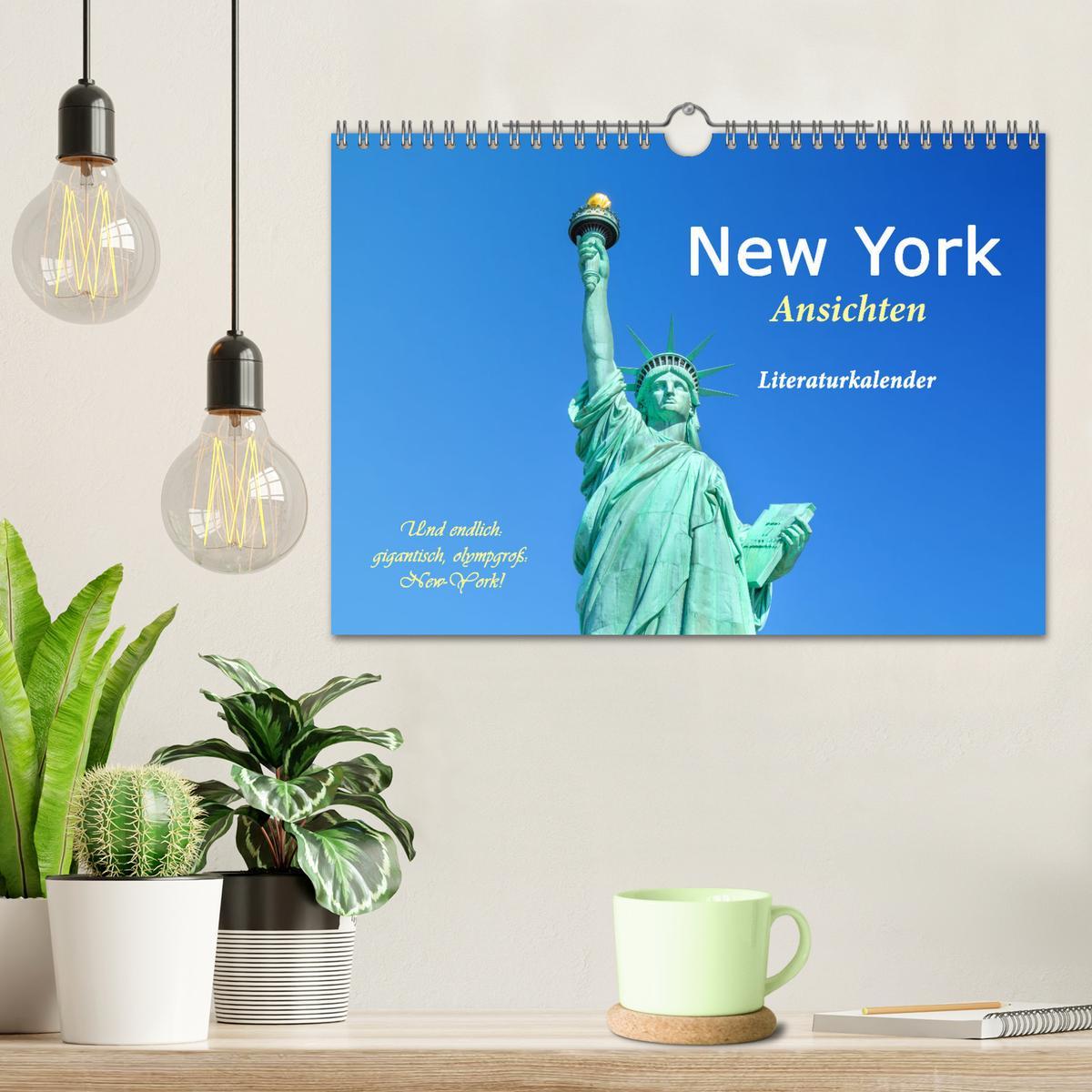 Bild: 9783435055715 | New York Ansichten - Literaturkalender (Wandkalender 2025 DIN A4...