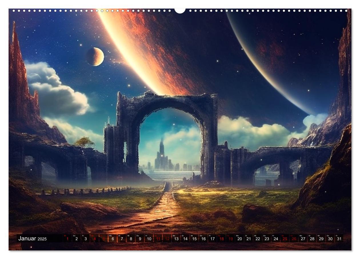 Bild: 9783383899997 | Nächster Halt Andromeda (Wandkalender 2025 DIN A2 quer), CALVENDO...