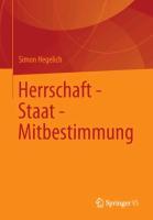 Cover: 9783658011598 | Herrschaft - Staat - Mitbestimmung | Simon Hegelich | Taschenbuch