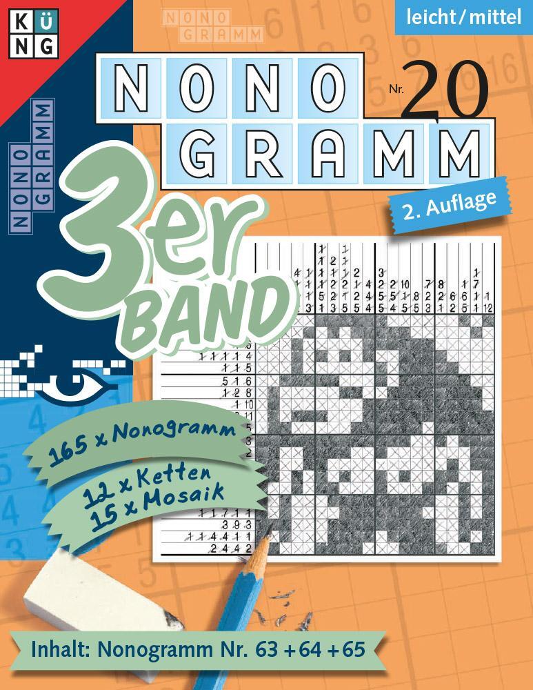 Cover: 9783906949550 | Nonogramm 3er-Band Nr. 20 | Rätsel fürs Auge | Taschenbuch | Deutsch