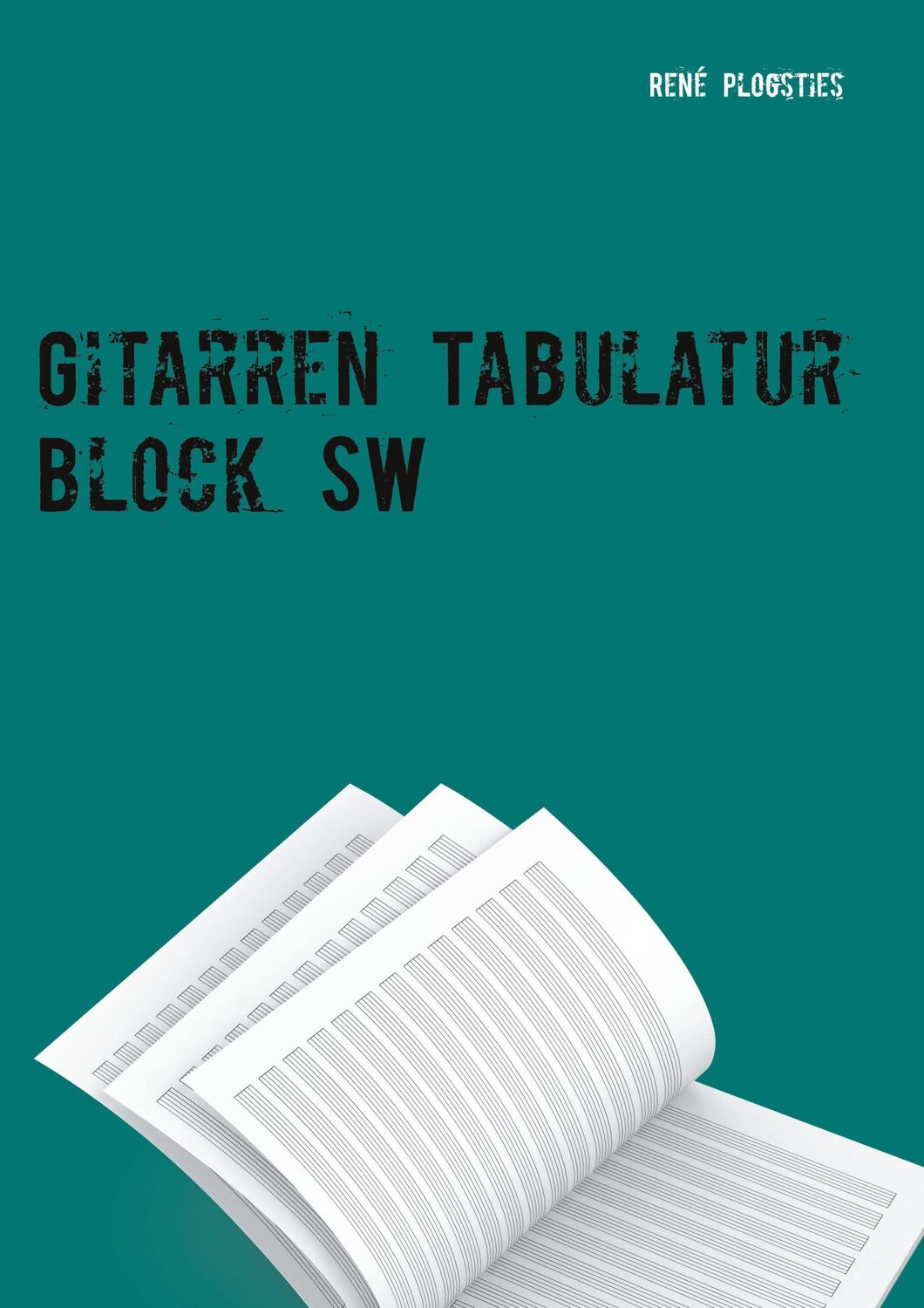 Cover: 9783752684872 | Gitarren Tabulatur Block SW | 50 x 13 Tabulaturen je Seite | Plogsties