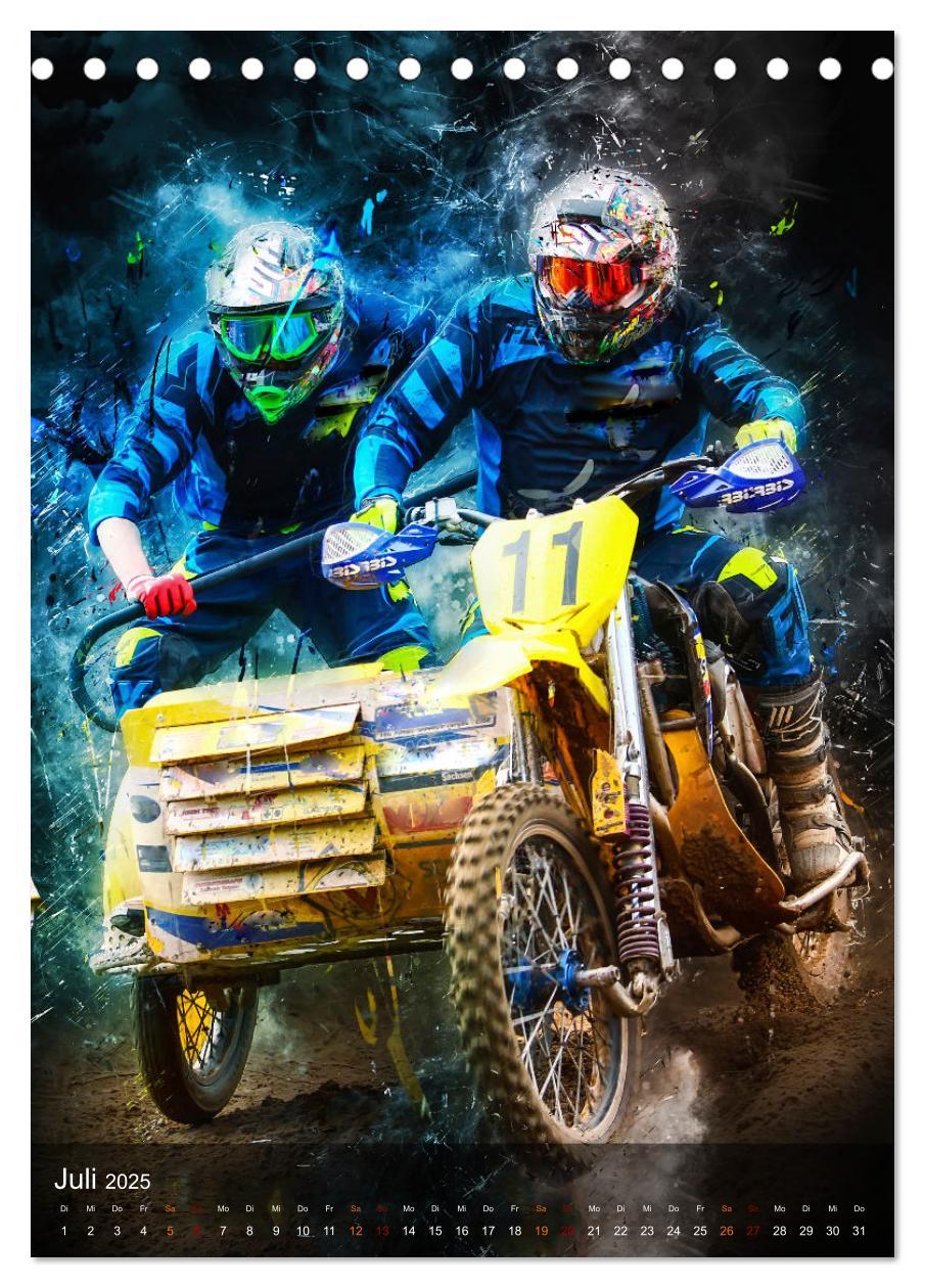 Bild: 9783435912742 | Motocross Seitenwagen - einfach cool (Tischkalender 2025 DIN A5...