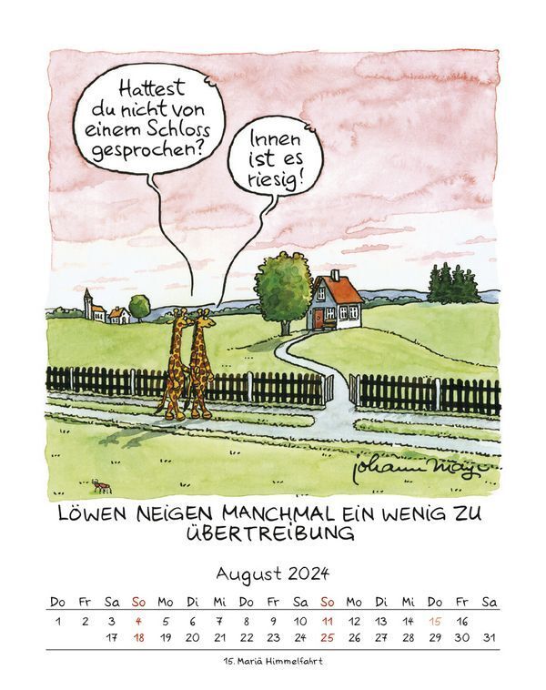 Bild: 9783731869474 | Löwe 2024 | Korsch Verlag | Kalender | Spiralbindung | 13 S. | Deutsch