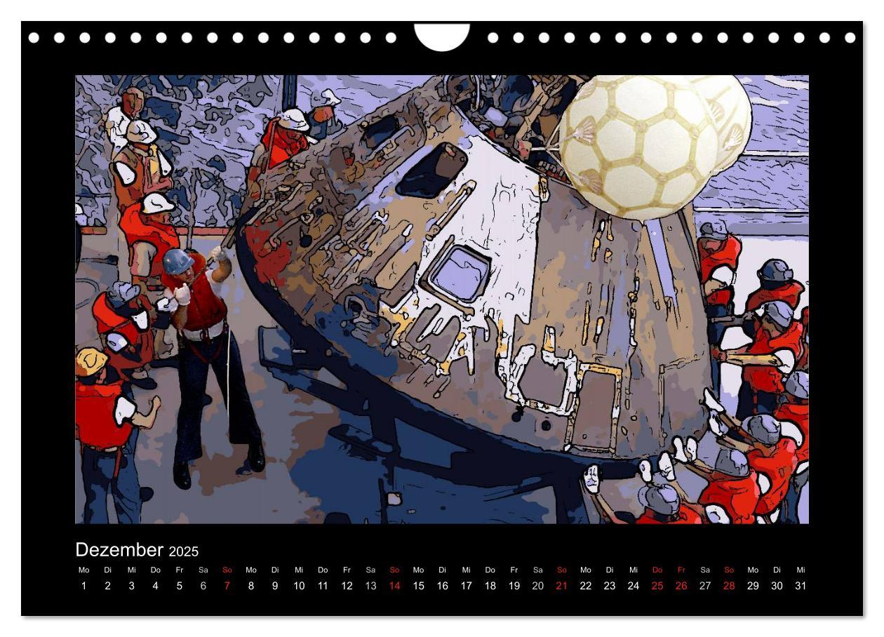 Bild: 9783435709809 | Landing On The Moon Like A Cartoon (Wandkalender 2025 DIN A4 quer),...