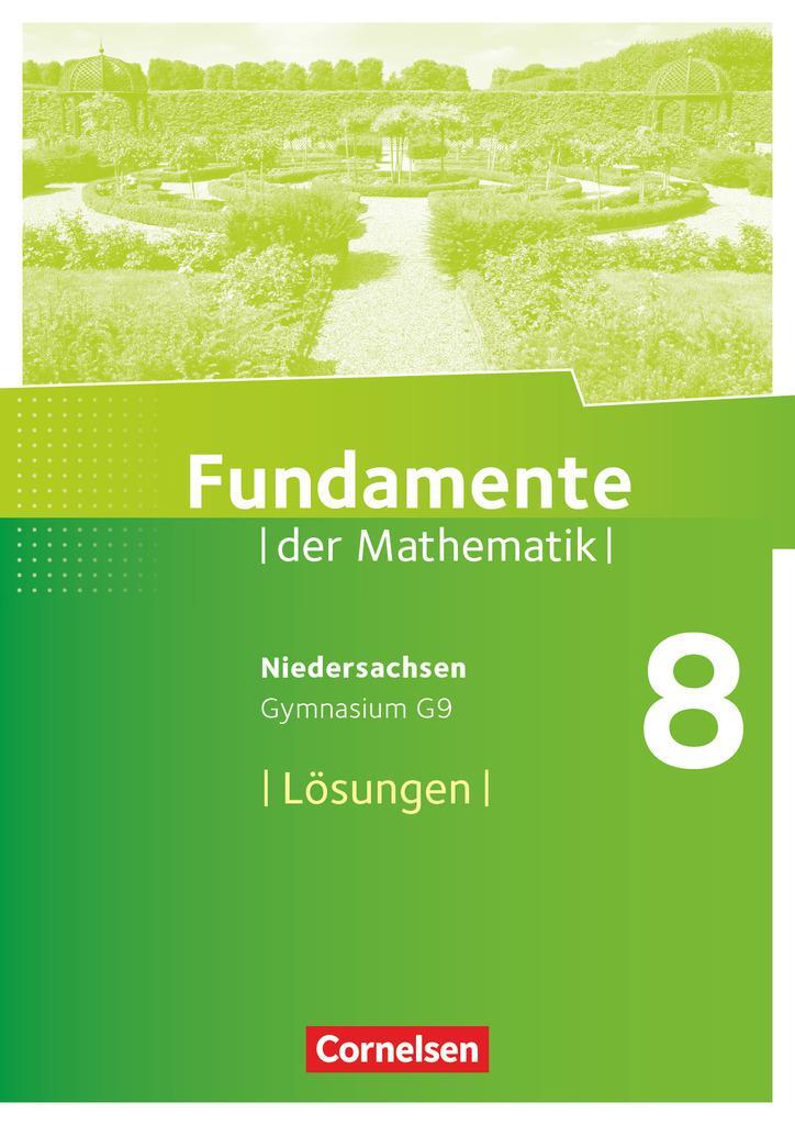 Cover: 9783060413256 | Fundamente der Mathematik 8. Schuljahr. Lösungen zum Schülerbuch....
